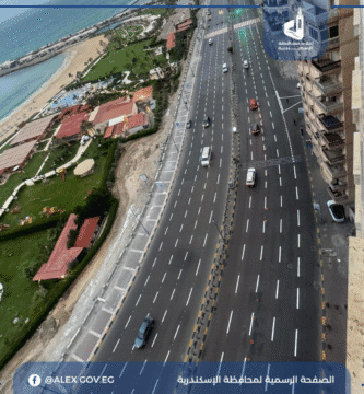 #طريق كورنيش البحر فى الإسكندرية
