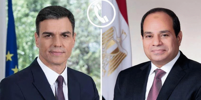 إتصال بين الرئيس السيسي ورئيس وزراء اسبانيا
