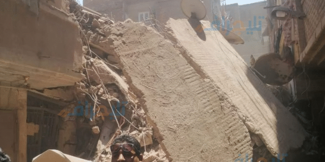 إنهيار عقارات فى حدائق القبة