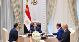 الرئيس السيسي يجتمع مع عدد من وزراء الحكومة