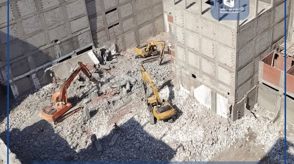 حملة إزالة للعقارات المخالفة بالإسكندرية