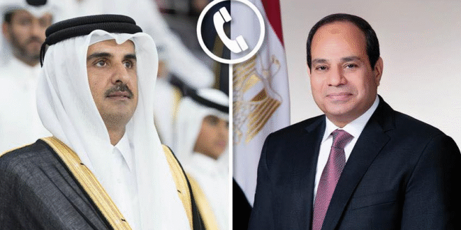 الرئيس السيسي وأمير قطر ##