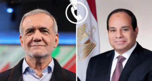 الرئيس المصري ونظيره الإيراني