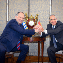 وزير الخارجية المصري ونظيره اليونانى