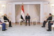 الرئيس السيسي فى لقاء مع مسؤولين ليبيين